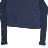 HOLLISTER Womens Jumper Blue Tight Knit L