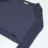 HOLLISTER Womens Jumper Blue Tight Knit L