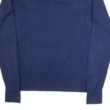 TOMMY HILFIGER Mens Jumper Blue V-Neck Tight Knit M
