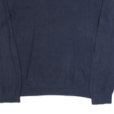 TOMMY HILFIGER Mens Jumper Blue V-Neck Tight Knit L