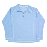 REGATTA Womens Fleece Blue 1/4 Zip UK 16