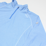 REGATTA Womens Fleece Blue 1/4 Zip UK 16