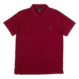 BENCH Mens Polo Shirt Red M