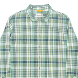 TIMBERLAND Mens Shirt Green Check Long Sleeve L