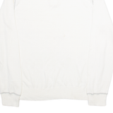 NAUTICA Mens Jumper White Button Neck Tight Knit L