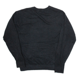 TOMMY HILFIGER Mens Jumper Black V-Neck Tight Knit L