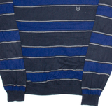 CHAPS Mens Jumper Blue Striped Tight Knit XL
