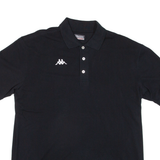 KAPPA Mens Polo Shirt Black 2XL
