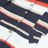 HOBBS LONDON Womens Overcoat Coat Black Striped UK 14