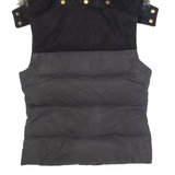 JACK WILLS Down Insulated Womens Puffer Gilet Black Hooded UK 10