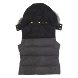 JACK WILLS Down Insulated Womens Puffer Gilet Black Hooded UK 10