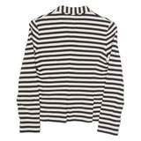 RALPH LAUREN Womens Blazer Jacket Black Striped S