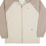 QUIKSILVER Sherpa Lined Womens Jacket Beige Hooded Colourblock M