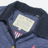 JACK WILLS Womens Quilted Jacket Blue UK 8