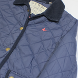 JACK WILLS Womens Quilted Jacket Blue UK 8