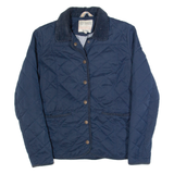 FAT FACE Womens Quilted Jacket Blue UK 8