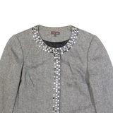 PHASE EIGHT Womens Jacket Grey Wool UK 8