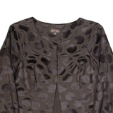 PHASE EIGHT Womens Jacket Brown Silk Spotted UK 8