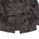 PHASE EIGHT Womens Jacket Brown Silk Spotted UK 8
