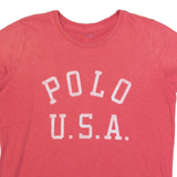 POLO RALPH LAUREN Womens T-Shirt Pink USA M