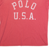 POLO RALPH LAUREN Womens T-Shirt Pink USA M