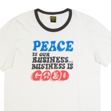 LUCKY BRAND Peace Is Our Business Mens T-Shirt White L
