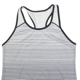 WILSON Striped Womens Vest White Sleeveless M