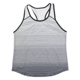 WILSON Striped Womens Vest White Sleeveless M