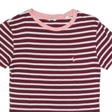 JACK WILLS Womens T-Shirt Maroon UK 8