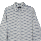 TED BAKER Mens Shirt Blue Geometric Long Sleeve M