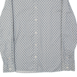 TED BAKER Mens Shirt Blue Geometric Long Sleeve M