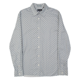 TED BAKER Mens Shirt Blue Geometric Long Sleeve M