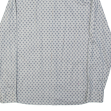 TED BAKER Mens Shirt Blue Geometric Long Sleeve M
