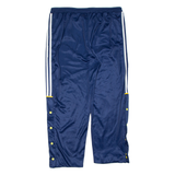 EURO SPORTS Mens Track Pants Blue Wide-Leg XL W37 L27