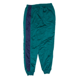 ADIDAS Mens Track Pants Green Tapered L W31 L31