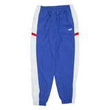 PUMA Mens Track Pants Blue Tapered L W32 L31