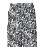 Womens Joggers Black Wide-Leg L W32 L28