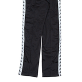 KAPPA Womens Track Pants Black Straight XS W26 L29