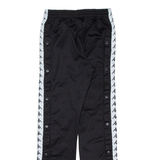KAPPA Womens Track Pants Black Straight XS W26 L29