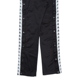 KAPPA Womens Track Pants Black Straight XS W26 L29