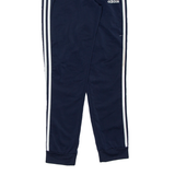 ADIDAS Mens Track Pants Blue Tapered S W25 L30
