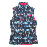 THE NORTH FACE Womens Gilet Blue Crazy Pattern XS