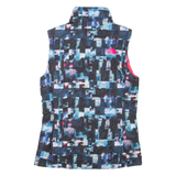 THE NORTH FACE Womens Gilet Blue Crazy Pattern XS