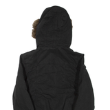 PUMA Womens Puffer Jacket Black Hooded M