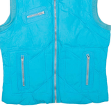 GUESS Womens Gilet Blue Nylon L