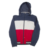 TOMMY HILFIGER Mens Track Jacket Blue Colourblock S
