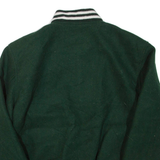 MAK & RID Mens Bomber Jacket Green Wool S