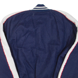 FC Mens Jacket Blue Leather Wool L