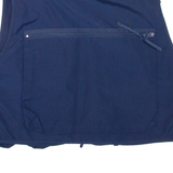 DUNCAN ROW Utility Mens Gilet Blue L