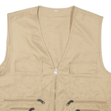 Mens Gilet Beige XL